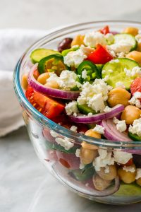 Loaded Greek Chickpea Chopped Salad for Your Clean Eating Goals ...