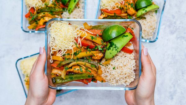 Chicken Fajita Meal Prep Bowls - The Roasted Root