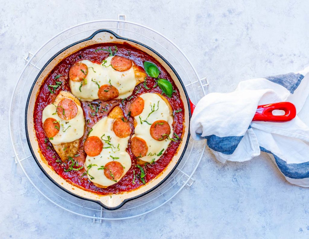 Pizza Baked Chicken Food Prep