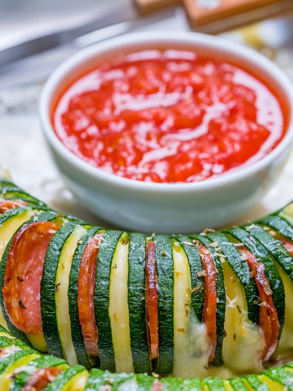 Pizza Stuffed Zucchini Recipe