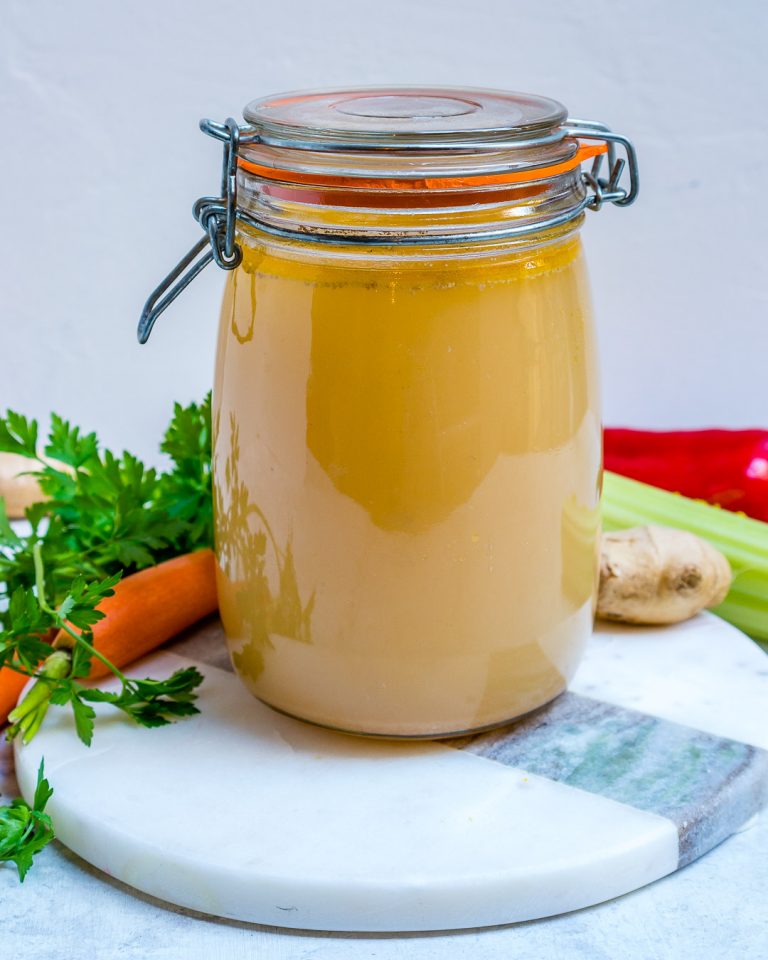 Slow Cooker Homemade Bone Broth to Lower Inflammation and Heal Your Gut