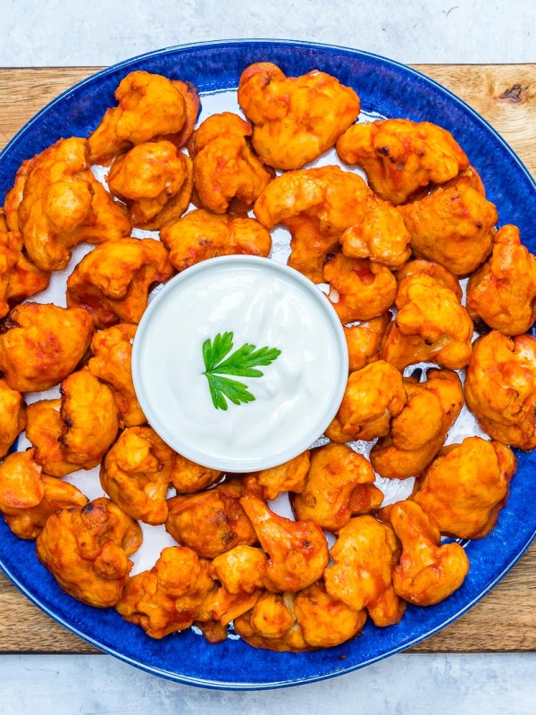 Clean Cauliflower Buffalo Bites