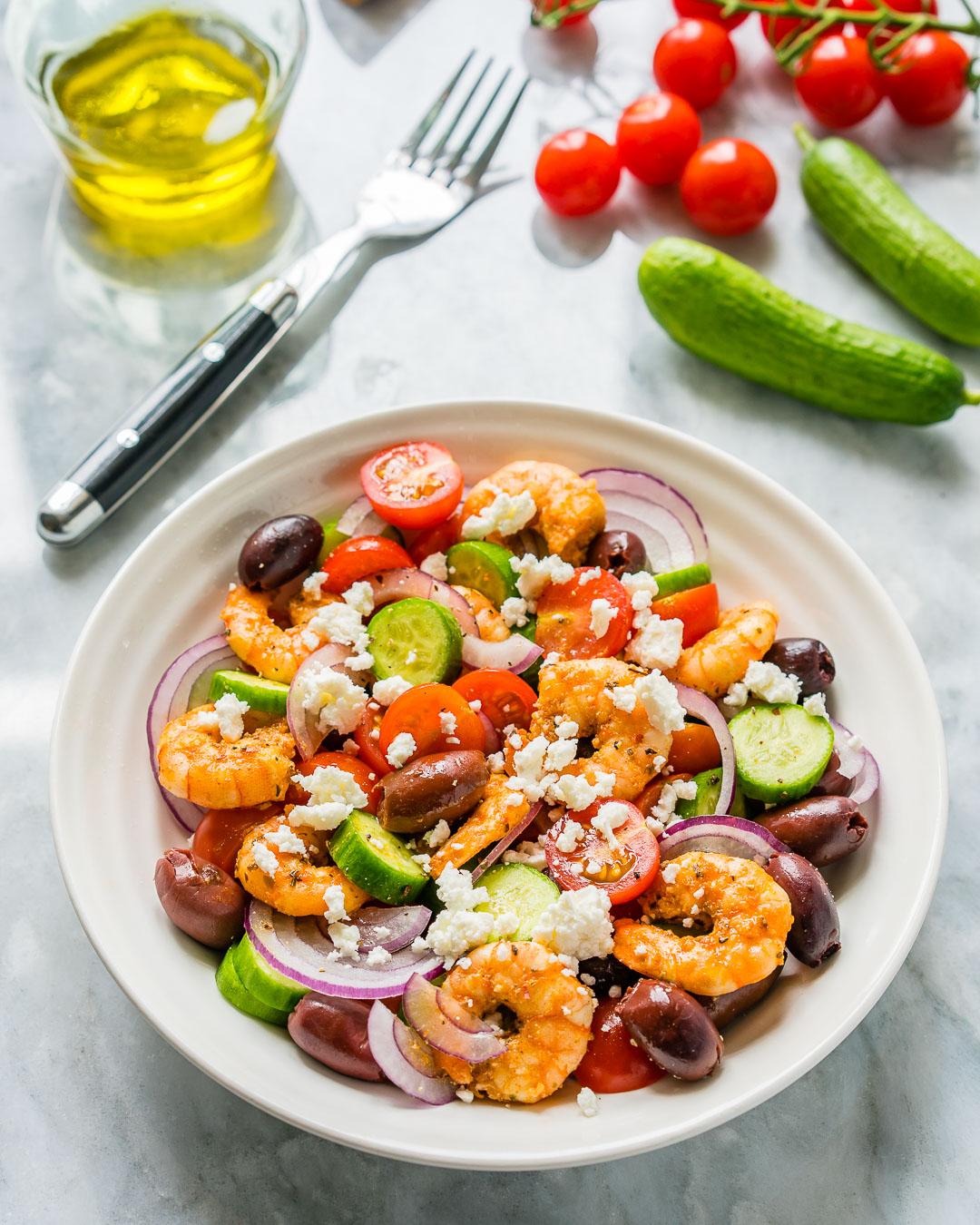 Eat Clean With This 20 Minute Greek Shrimp Salad Clean Food Crush