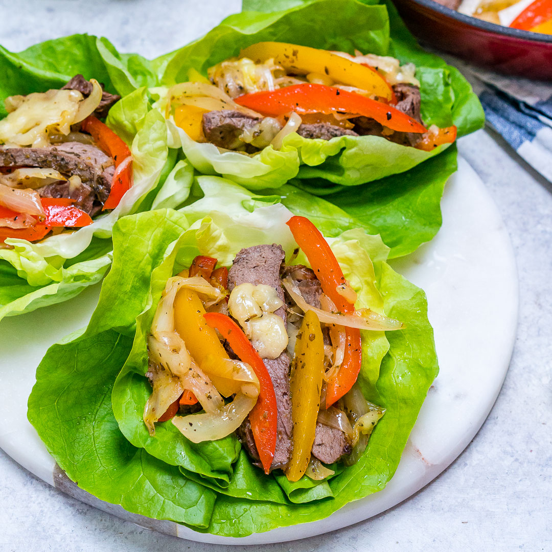 Eat Clean Low Carb Philly Cheesesteaks