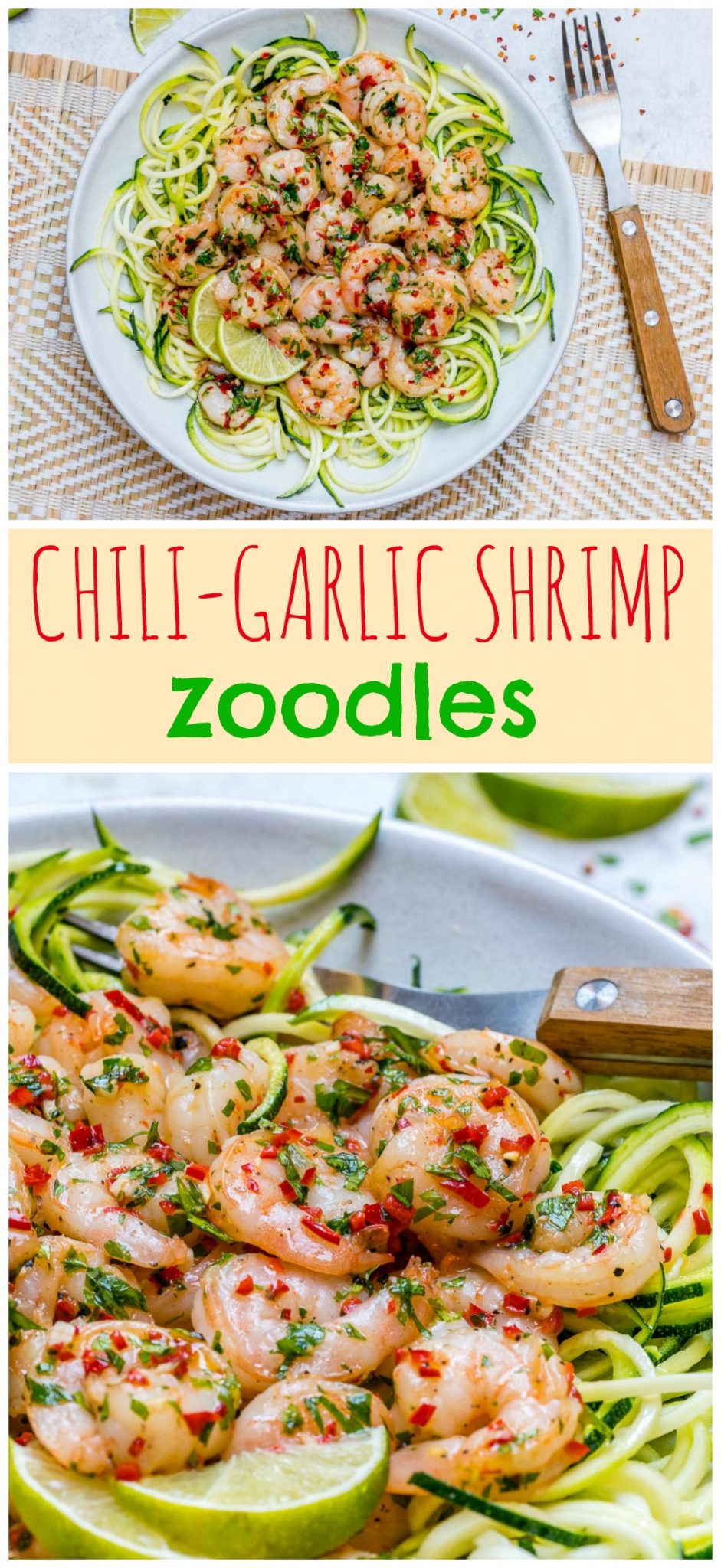 Chili Garlic Shrimp Zoodles Dinner Recipe