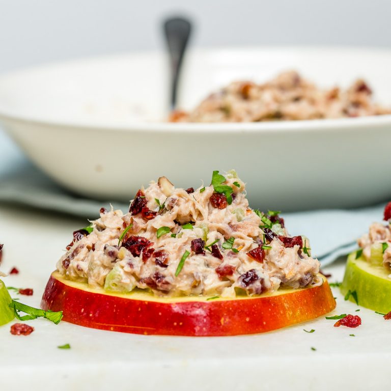 These Crunchy Tuna Apple Bites are the Perfect Clean Eating Snack