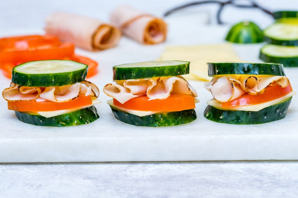 Clean Food Crush Turkey Cucumber mini Sandwich Bites