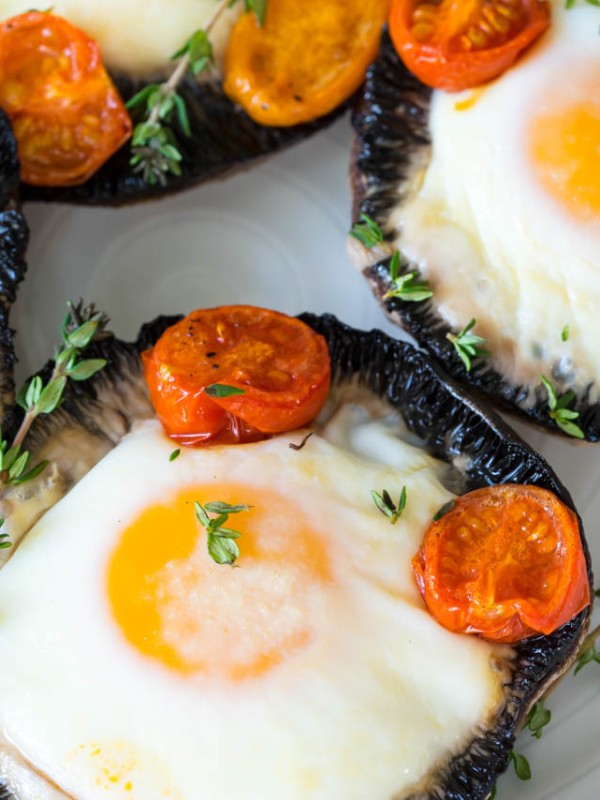 Clean Portobello Baked Eggs