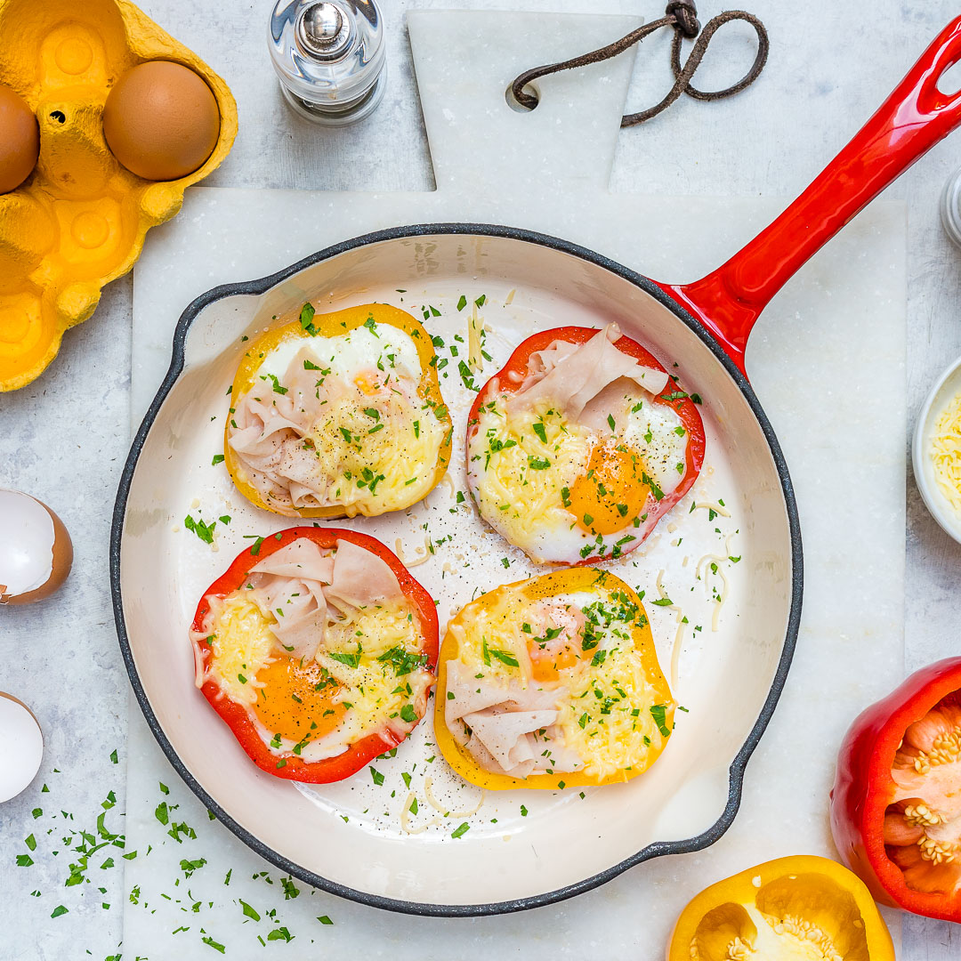 Ham + Egg + Pepper Rings: a Perfectly Clean Breakfast! | Clean Food Crush