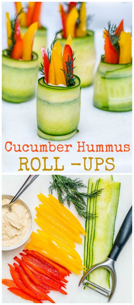 Hummus Cucumber Roll-Ups are GREAT for Entertaining with Clean Eats ...