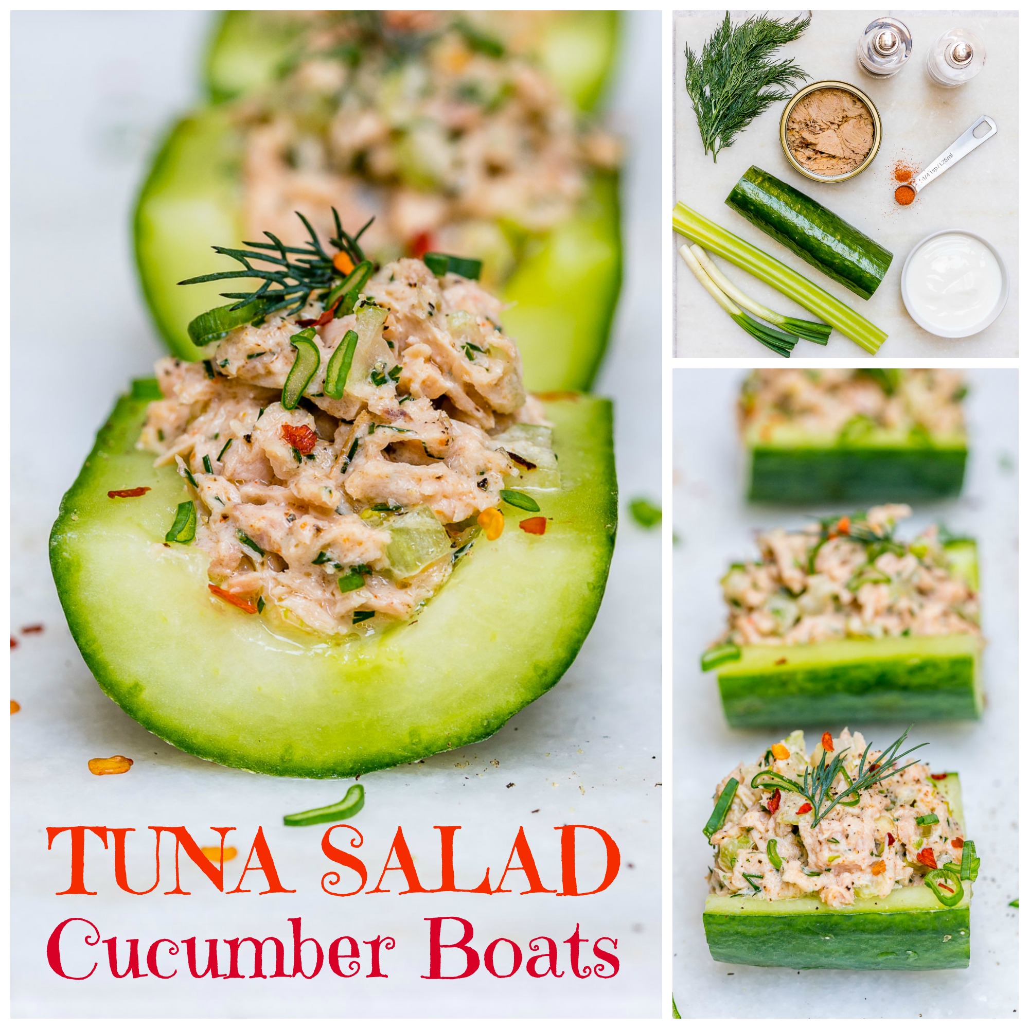 These Clean Eating Wild Tuna Cucumber Boats are Quick & Delicious