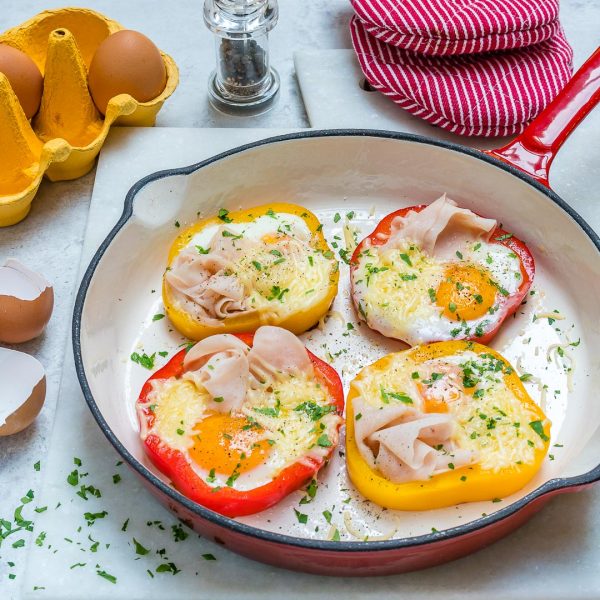 Ham + Egg + Pepper Rings: a Perfectly Clean Breakfast! | Clean Food Crush