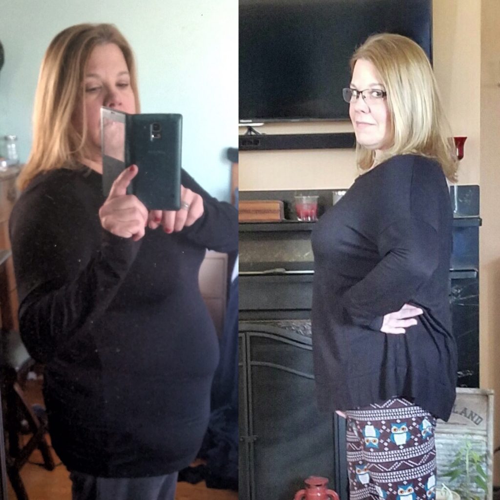 Lisa Before & After 30 Day Clean Eating Challenge
