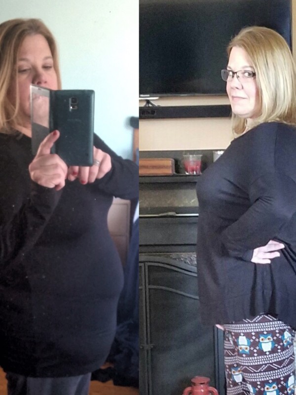 Lisa Before & After 30 Day Clean Eating Challenge
