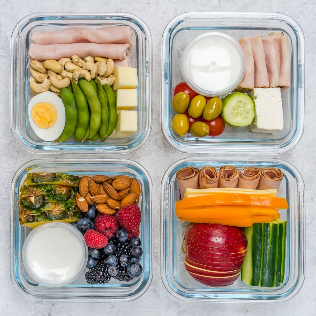 Meal Prep Bento Boxes 4 Different Ways (Clean Eating on the Go!)