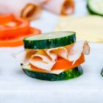 Turkey Cucumber mini Sandwich Bites Clean Recipe
