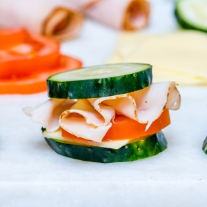Turkey Cucumber mini Sandwich Bites Clean Recipe