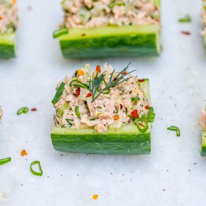 Wild Tuna Cucumber Boats Clean Eating