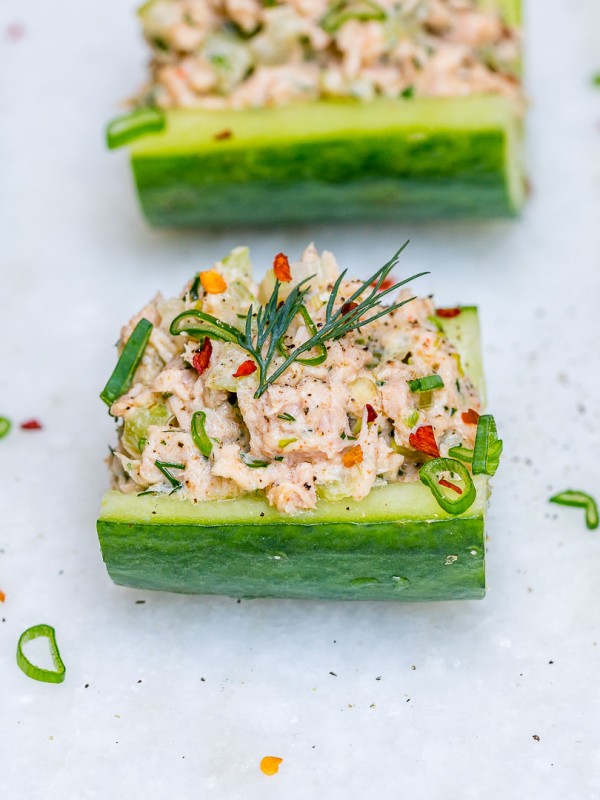 Wild Tuna Cucumber Boats Clean Eating