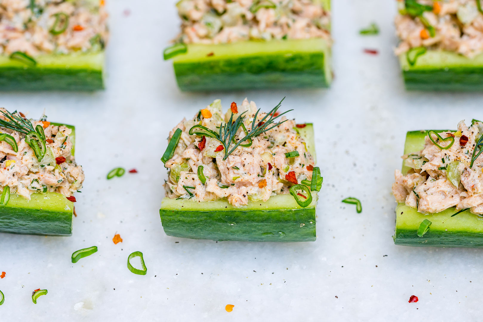 Wild Tuna Cucumber Boats Clean Eating