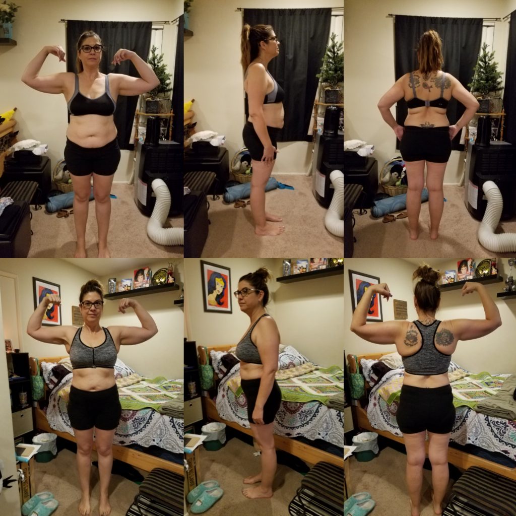 Linda 30 Day Clean Eating Challenge Before and After