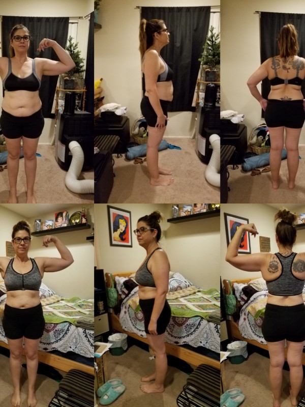 Linda 30 Day Clean Eating Challenge Before and After