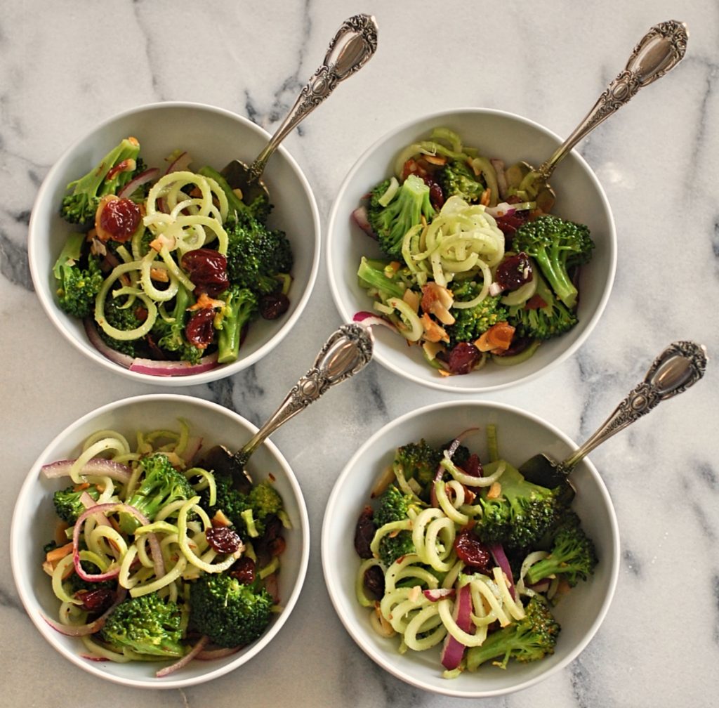 Broccoli Spirals Salad by CleanFoodCrush