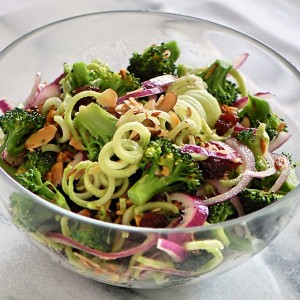 Broccoli Spirals Salad for Clean Eating
