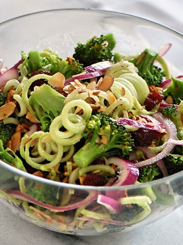 Broccoli Spirals Salad for Clean Eating