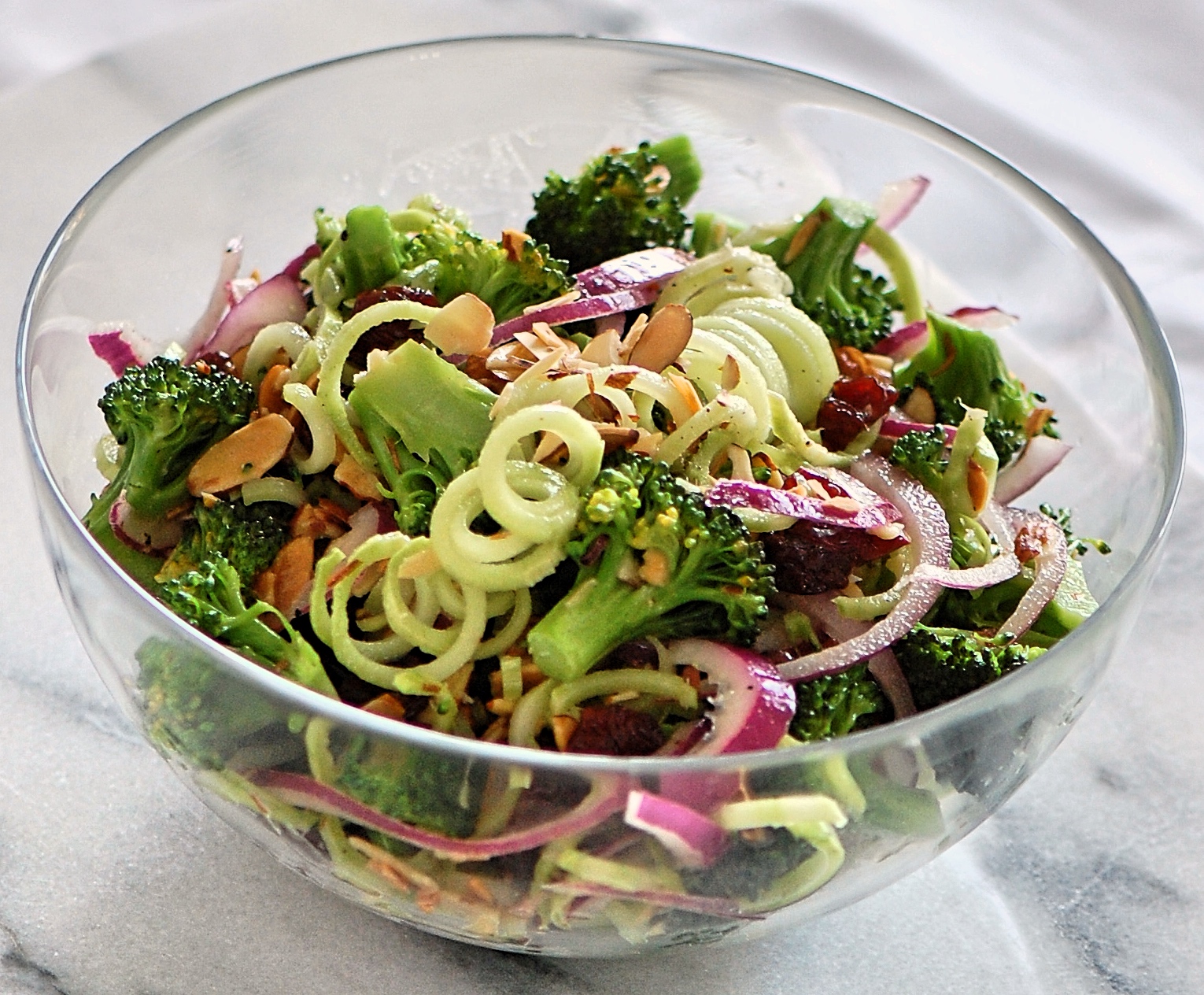 Broccoli Spirals Salad for Clean Eating