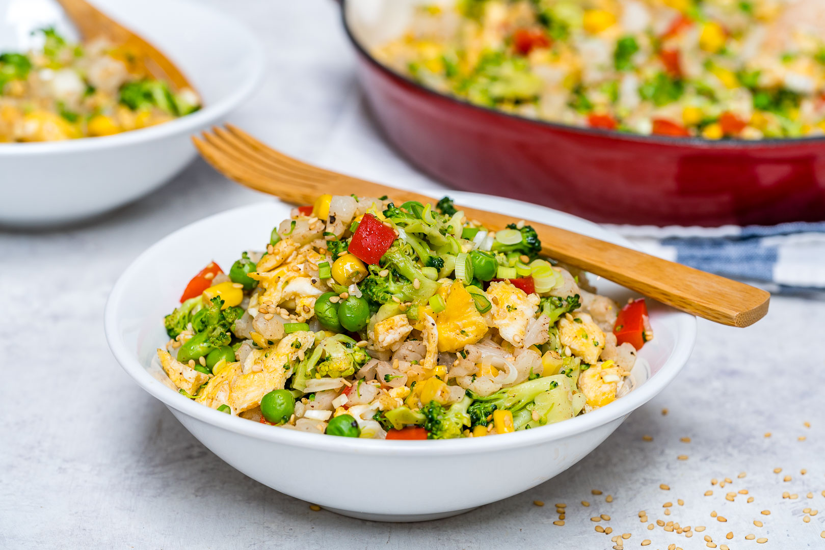 15 Minute Cauliflower Fried Rice Skillet for a FAST Clean Dinner ...