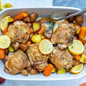 Clean Baked Lemon Chicken and Veggies