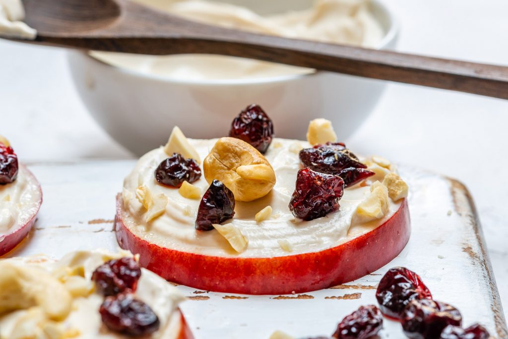 Clean Eating Cashew Butter Apple Slice