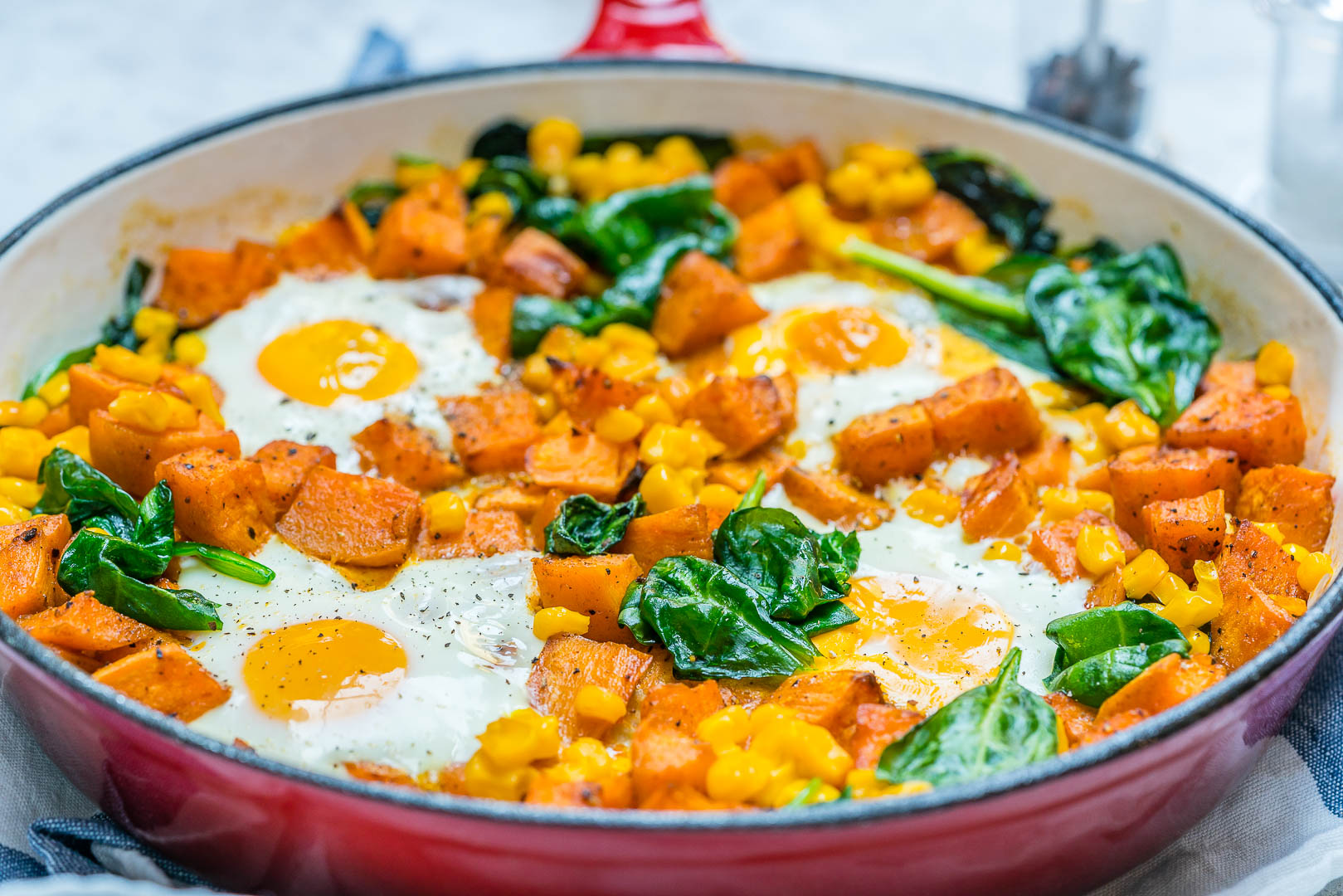 Sweet Potato N’ Egg Skillet to Wake Up and Eat Clean! Clean Food Crush