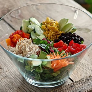 Clean Eats Mexican Salad with Creamy Salsa Dressing