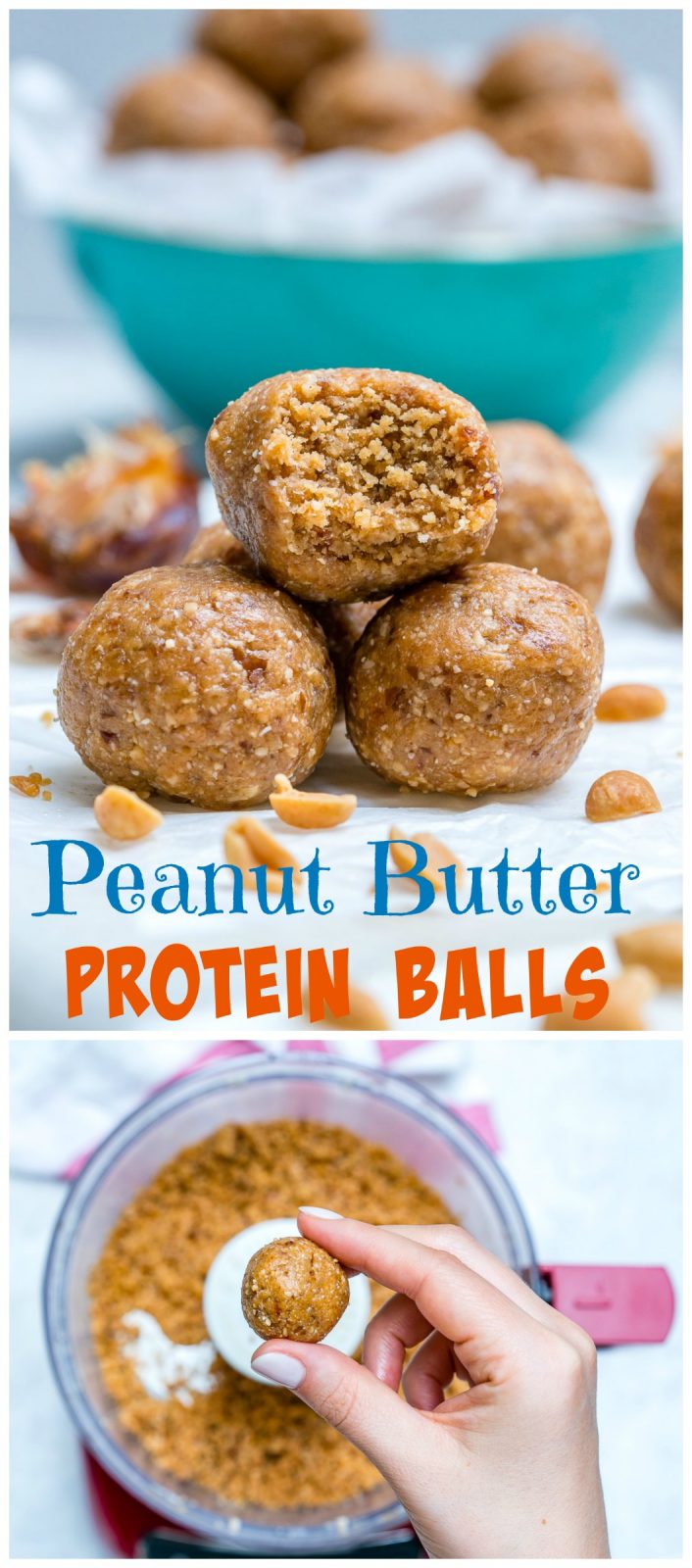 These Peanut Butter Protein Balls are the PERFECT Clean Eating Snack ...