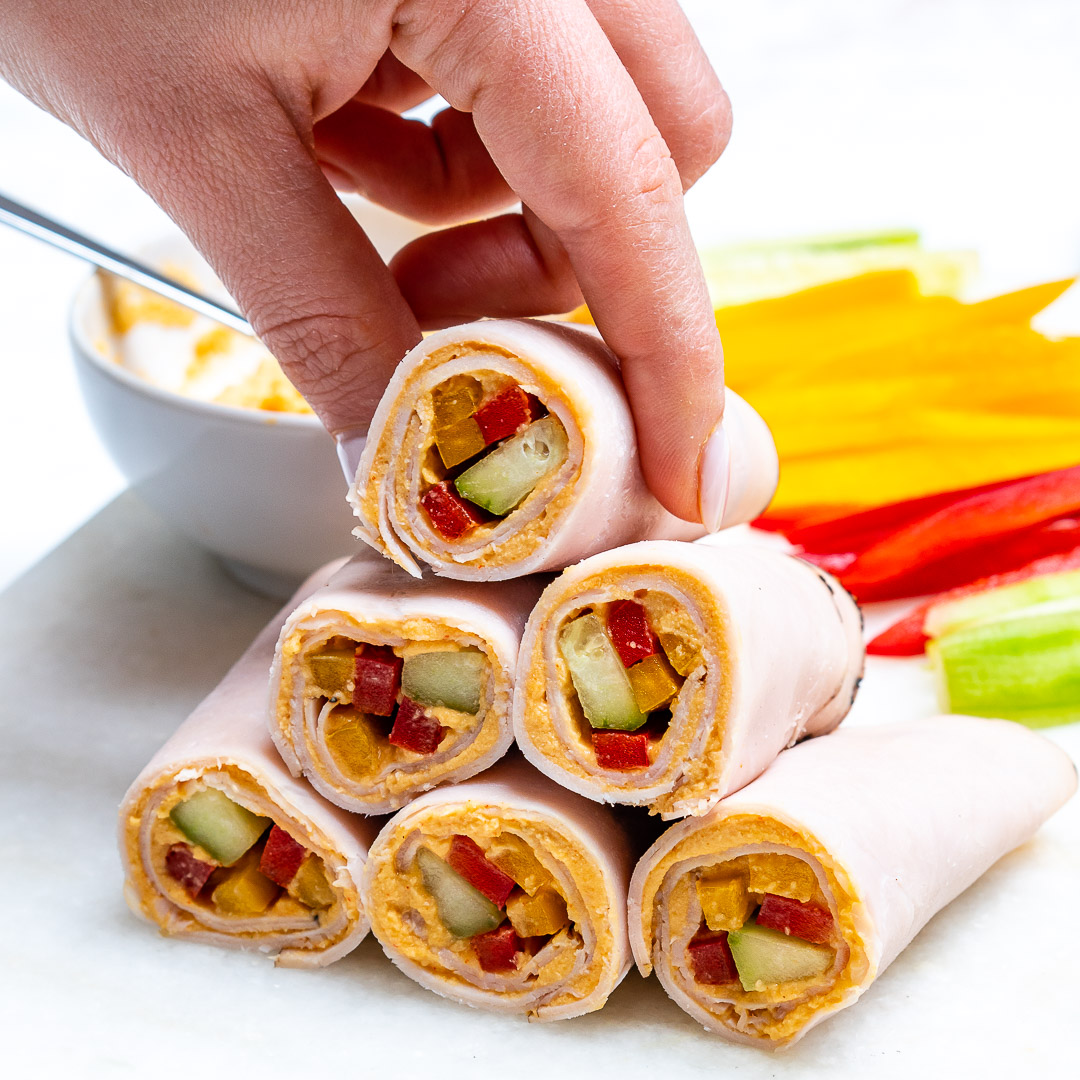 Turkey Hummus and Veggie Wraps - Jo Cooks