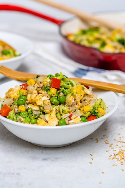 15 Minute Cauliflower Fried Rice Skillet for a FAST Clean Dinner ...