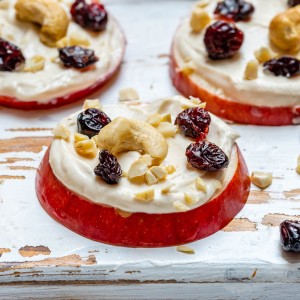 Eat Clean Cashew Butter Apple Slice Snacks