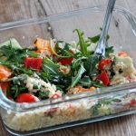 Eat Clean Mediterranean Hummus Prep Salads by CleanFoodCrush