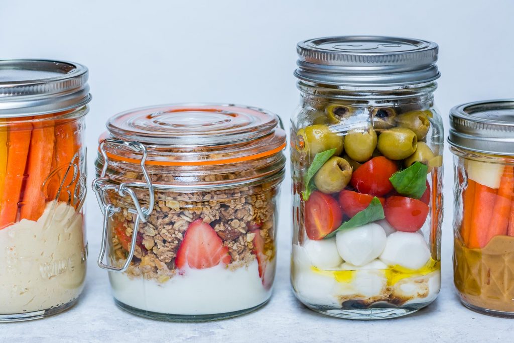 Mason Jar Snacks 4 Ways to Eat Clean + Prep Ahead!