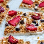 Strawberry Chocolate Chip Granola Yogurt Bark Healthy Recipe