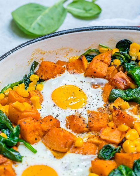 Sweet Potato N’ Egg Skillet to Wake Up and Eat Clean! | Clean Food Crush