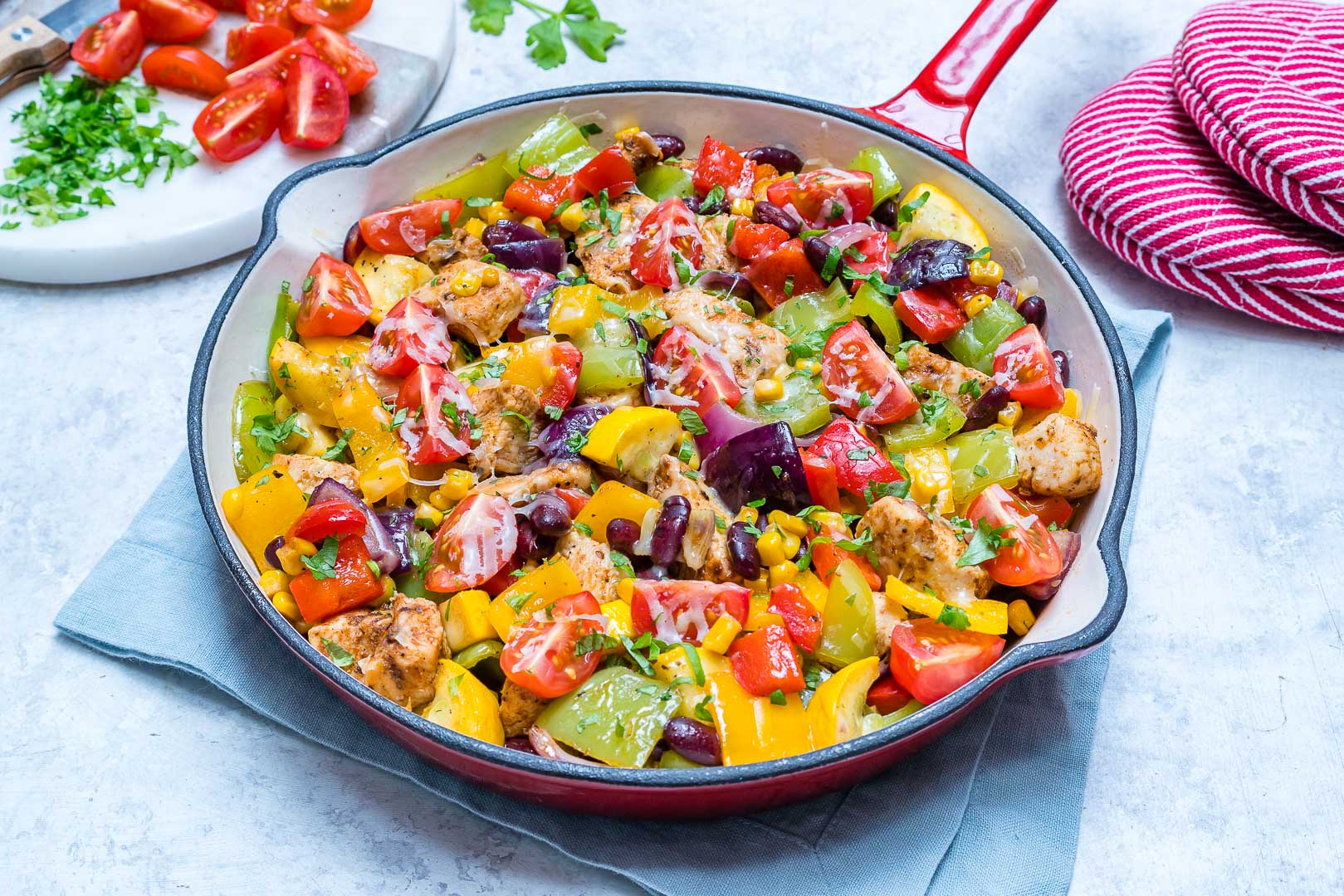 Tex Mex Zucchini & Chicken Skillet for Clean Eating Style Taco Tuesday ...