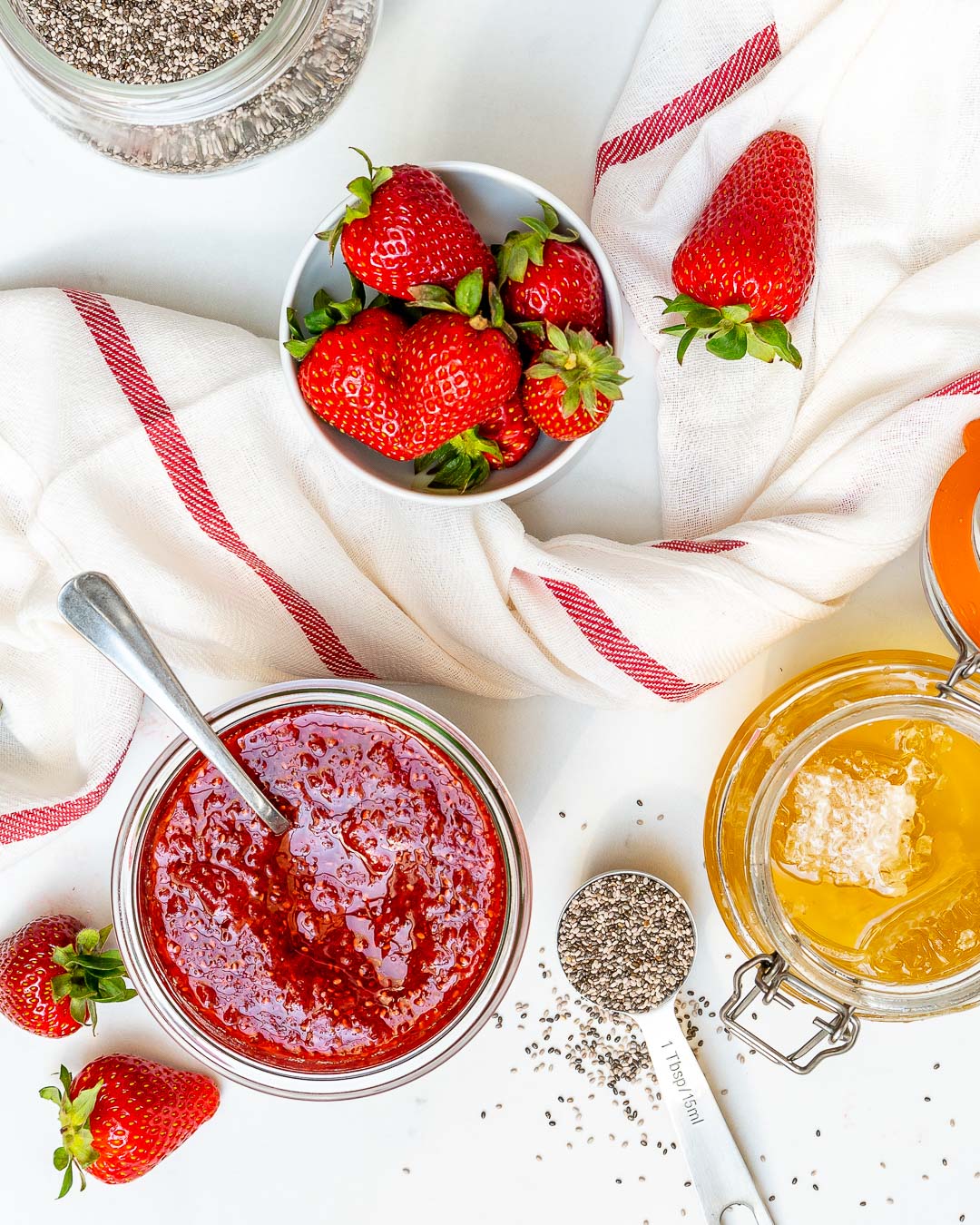 Chia Seed Strawberry Jam Clean Food