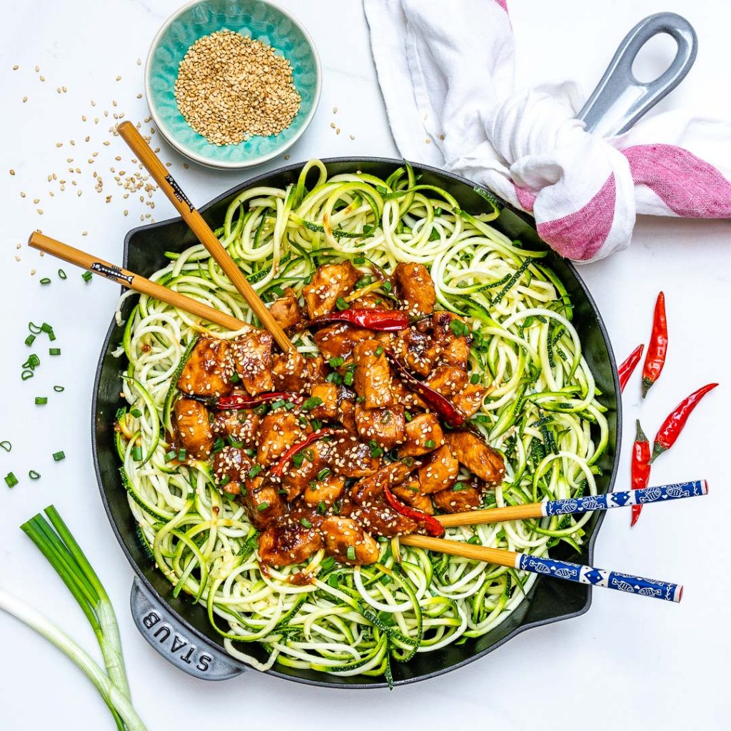 Kung Pao Chicken Zoodles Weight Loss Recipe