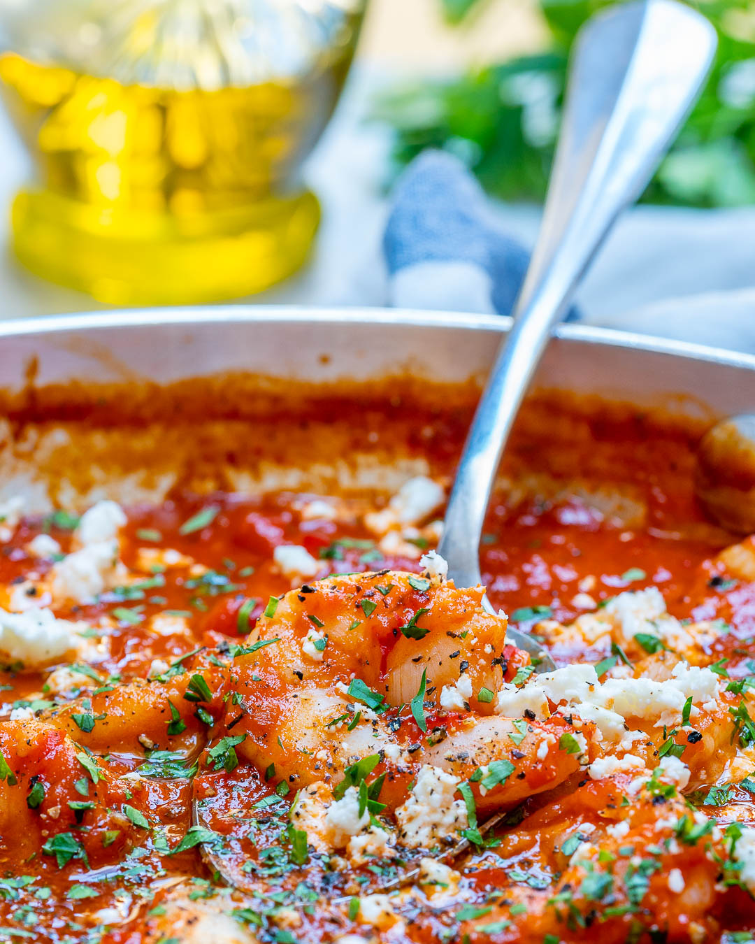Clean Mediterranean Shrimp Skillet Dinner