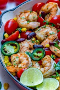 This Clean Eating Spicy Shrimp Skillet Explodes with Flavor! | Clean ...