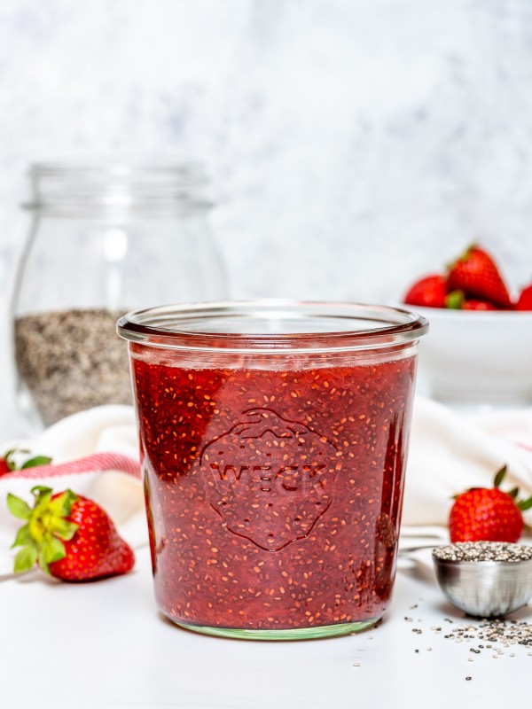 Eat Clean Chia Seed Strawberry Jam