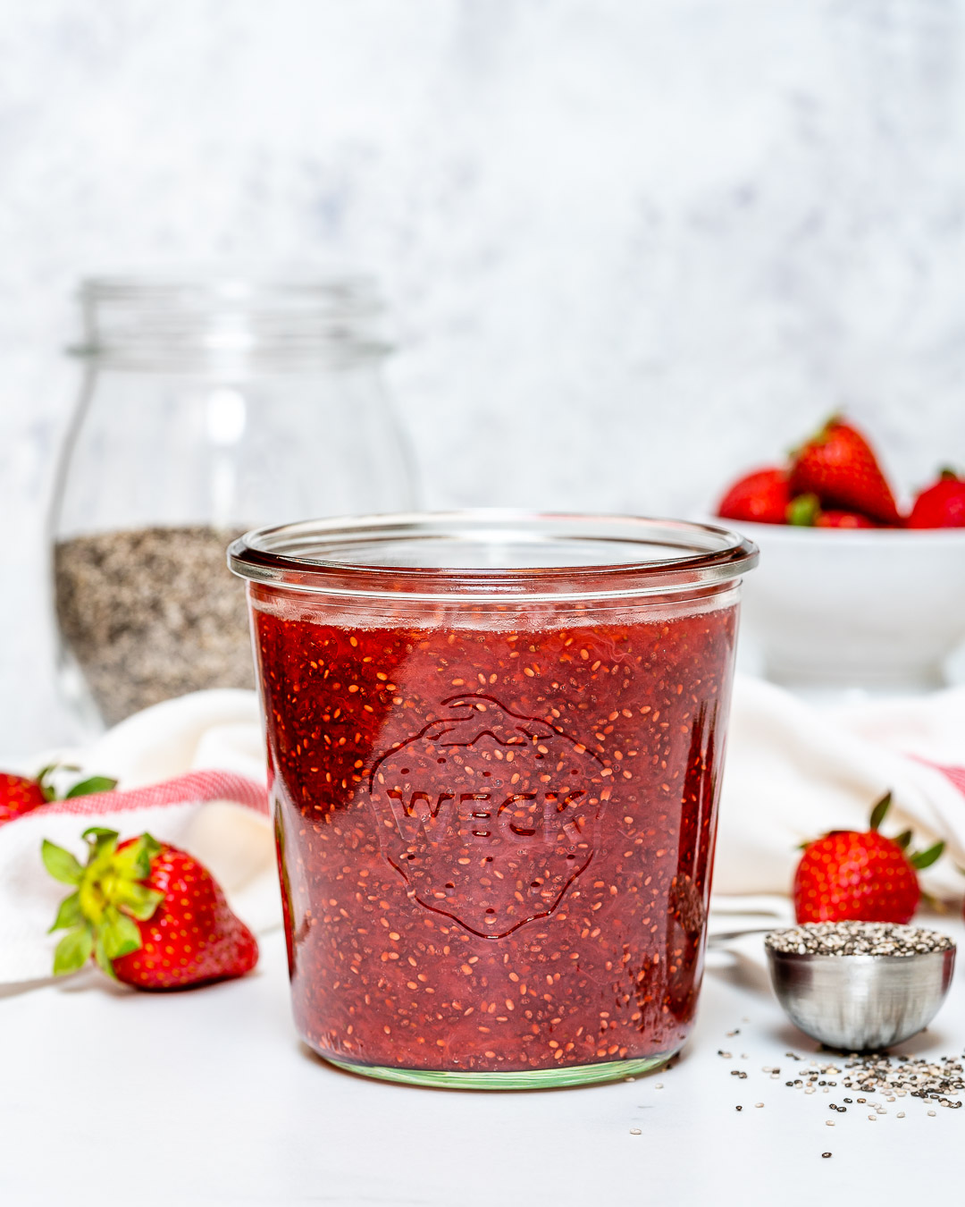 Eat Clean Chia Seed Strawberry Jam